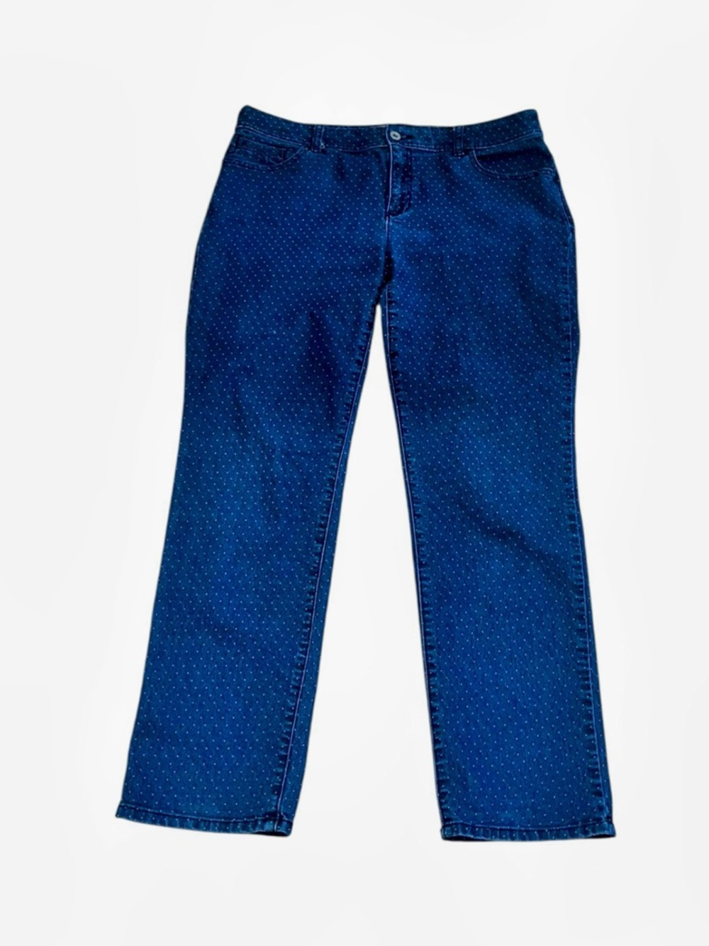 Chicos dots blue jeans denim 1.5 / 10 short